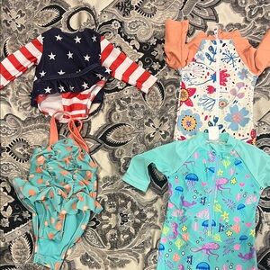 Colorful Kids' Swimsuit Set
